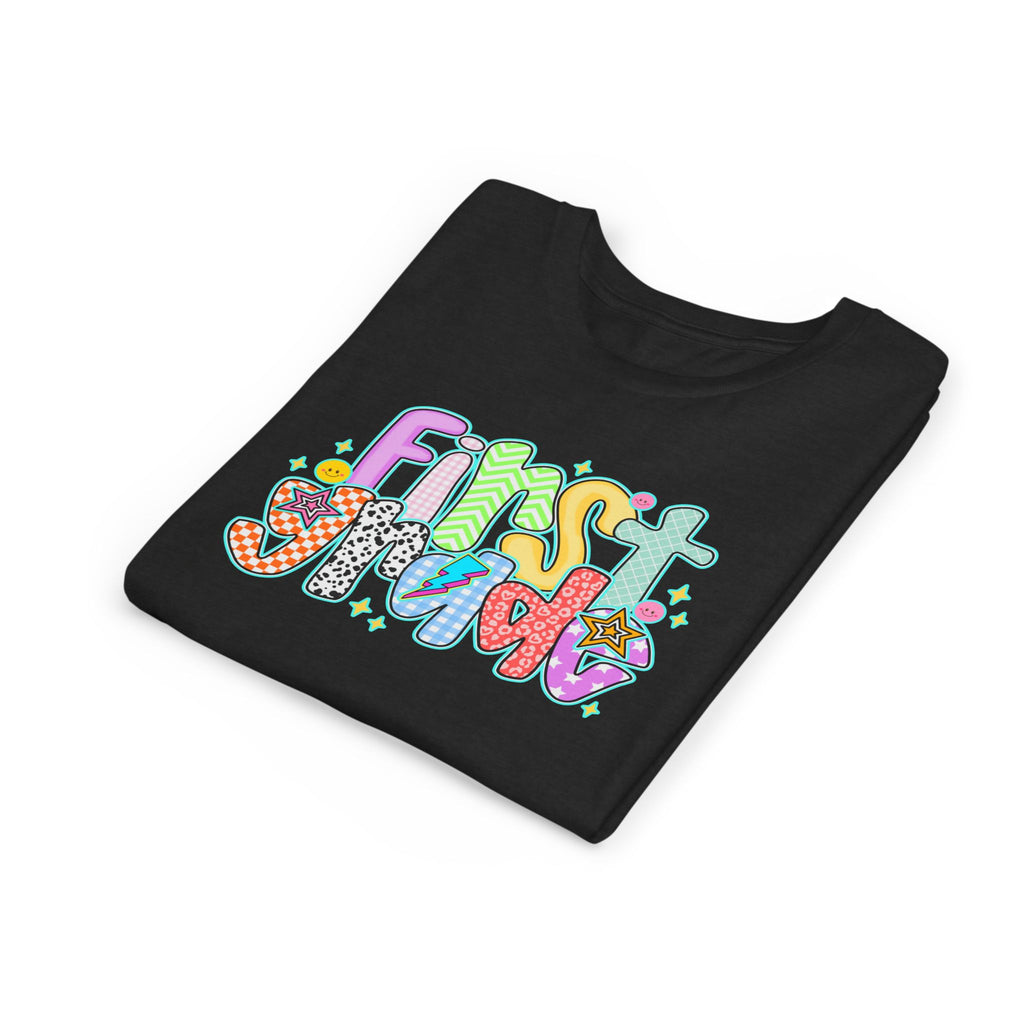 1st grade back to school doodle Youth Graphic Tee