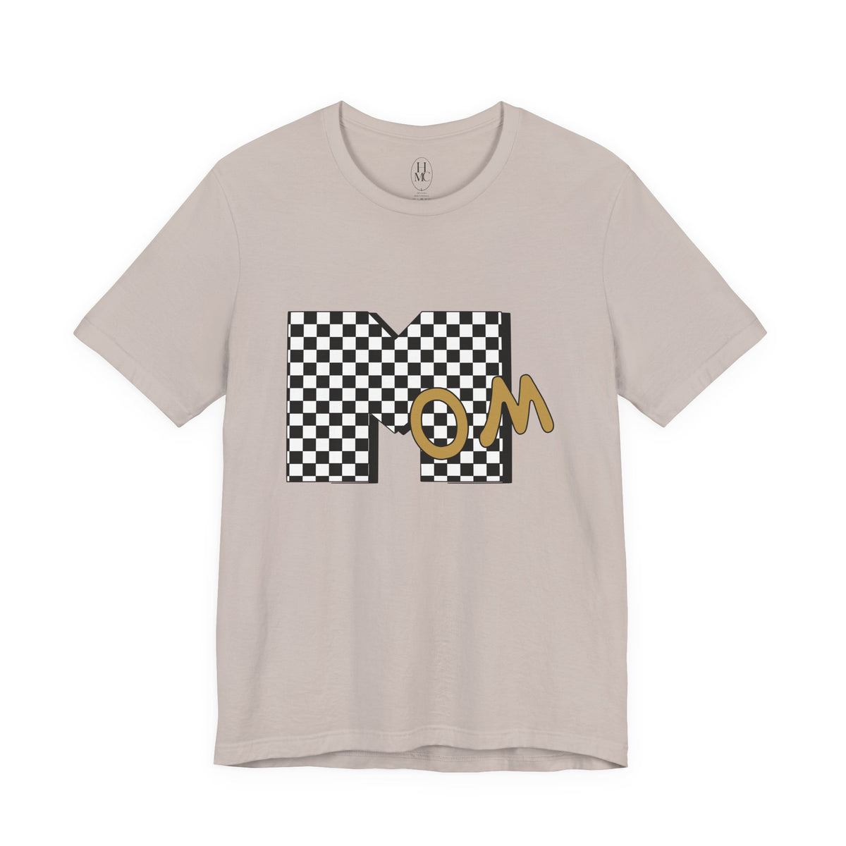 Checkerboard 'Mom' Graphic Tee