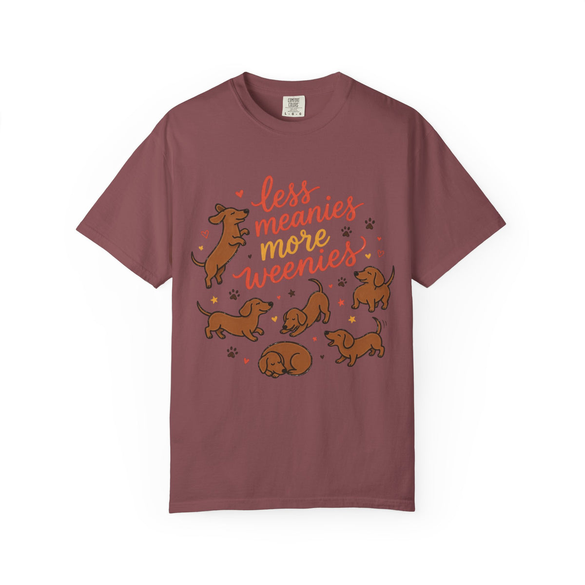 Less Meanies More Weenies Dachshund Graphic T-Shirt