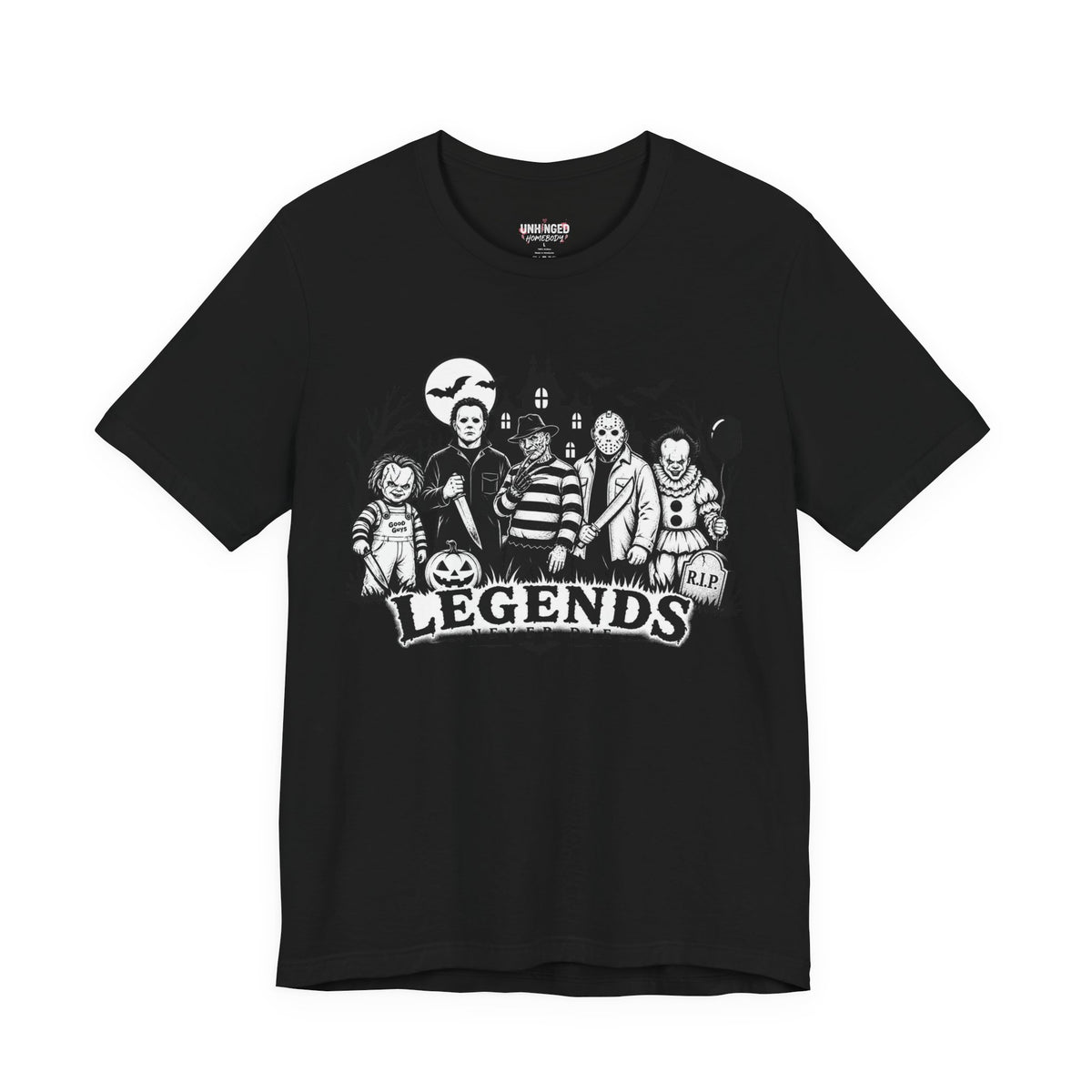 Legends Never Die Halloween Graphic Tee