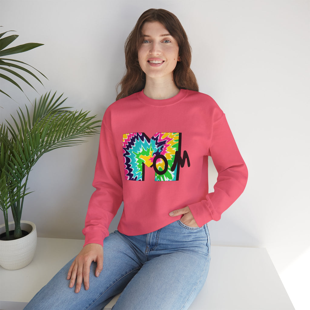 Tie-Dye Mom Crewneck Sweatshirt