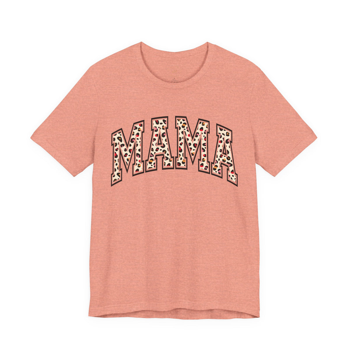 Women's Casual 'MAMA' Leopard Print Graphic Tee
