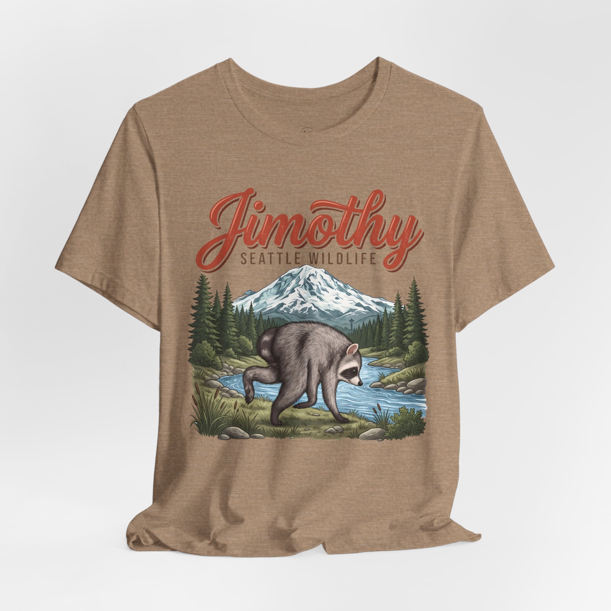 Jimothy Seattle Wildlife Raccoon T-Shirt
