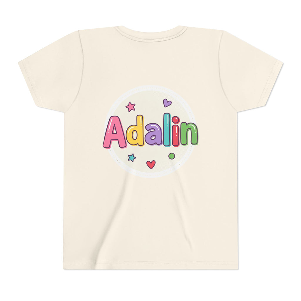 "First Grade" Colorful Back-to-School Shirt (Personalized Name Option)