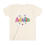 "First Grade" Colorful Back-to-School Shirt (Personalized Name Option)