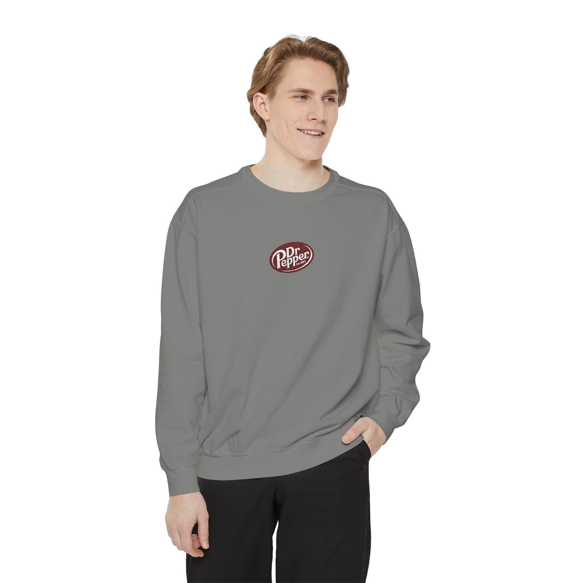 Dr Pepper Logo Garment-Dyed Sweatshirt