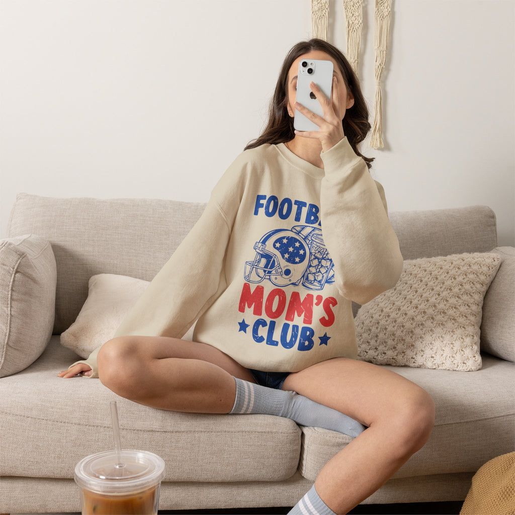 Football Mom's Club Crewneck Sweatshirt