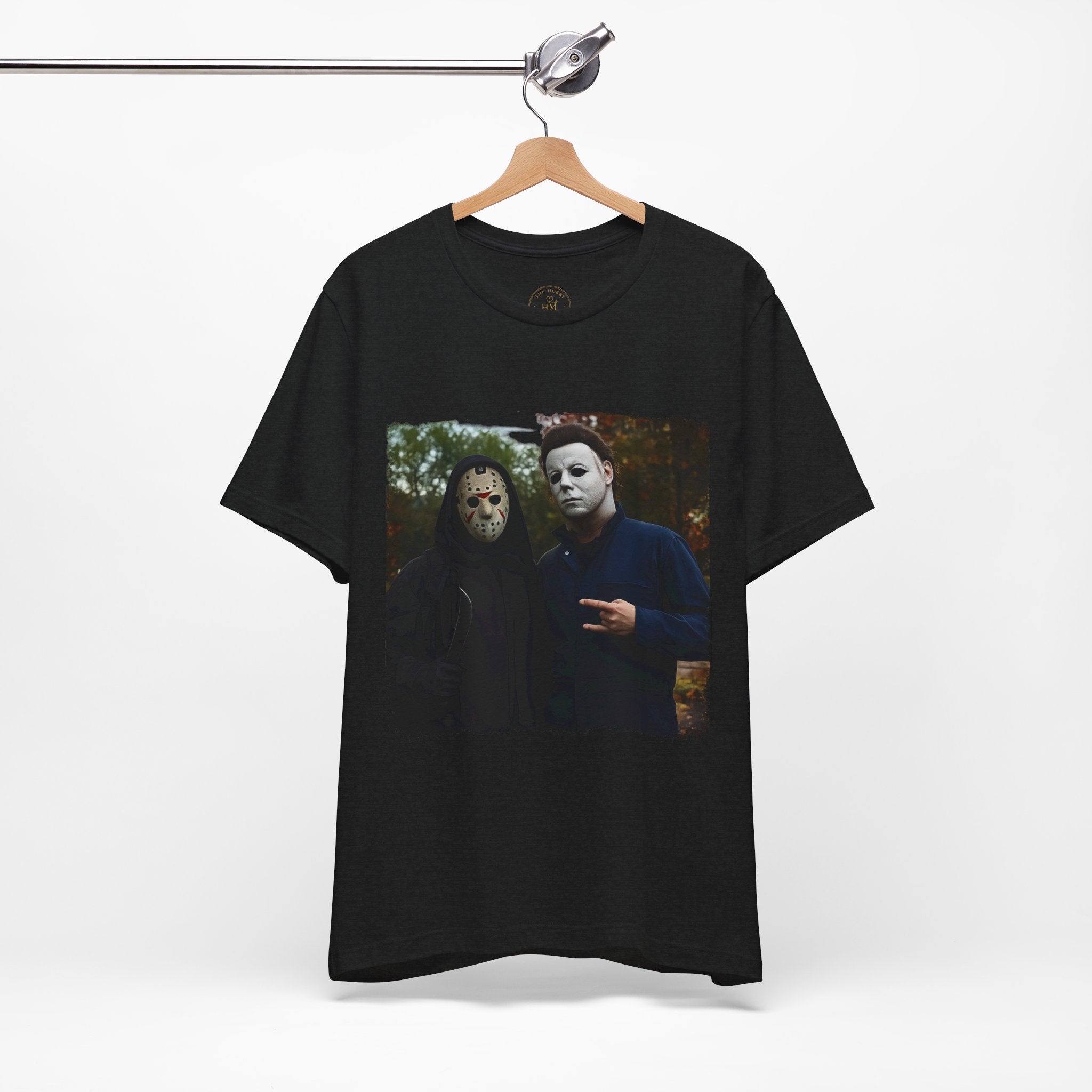 Horror Mask Duo Halloween Graphic Tee