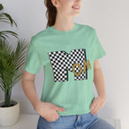 Checkerboard 'Mom' Graphic Tee