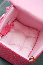 Pink Dot Lace Princess Dog House