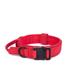 Military-Style Tactical Nylon Dog Collar and Leash Set
