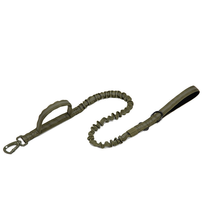 Military-Style Tactical Nylon Dog Collar and Leash Set