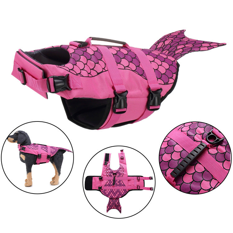 Adjustable Dog Life Jacket Swim Vest
