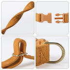 Suede Dog Collar with Buckle & D-Ring (Multiple Colors) + leash set