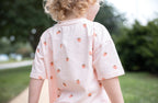 Organic Cotton Strawberry Print Shorts Set Toddler / Kids