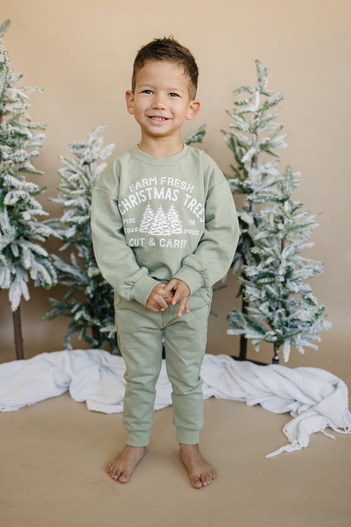 Cotton French Terry Kids Jogger Pants