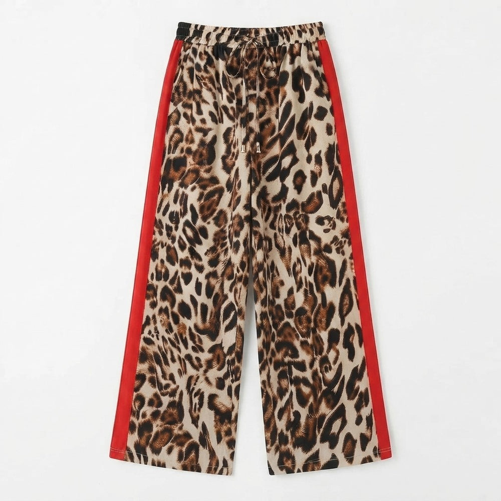 Leopard Wide Leg Pants