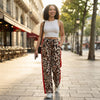 Leopard Wide Leg Pants